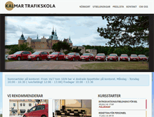 Tablet Screenshot of kalmartrafikskola.se